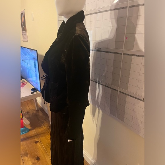 Dark brown coffee dead poets society Bohemia long skirt and blazer set Medium - Picture 11 of 14